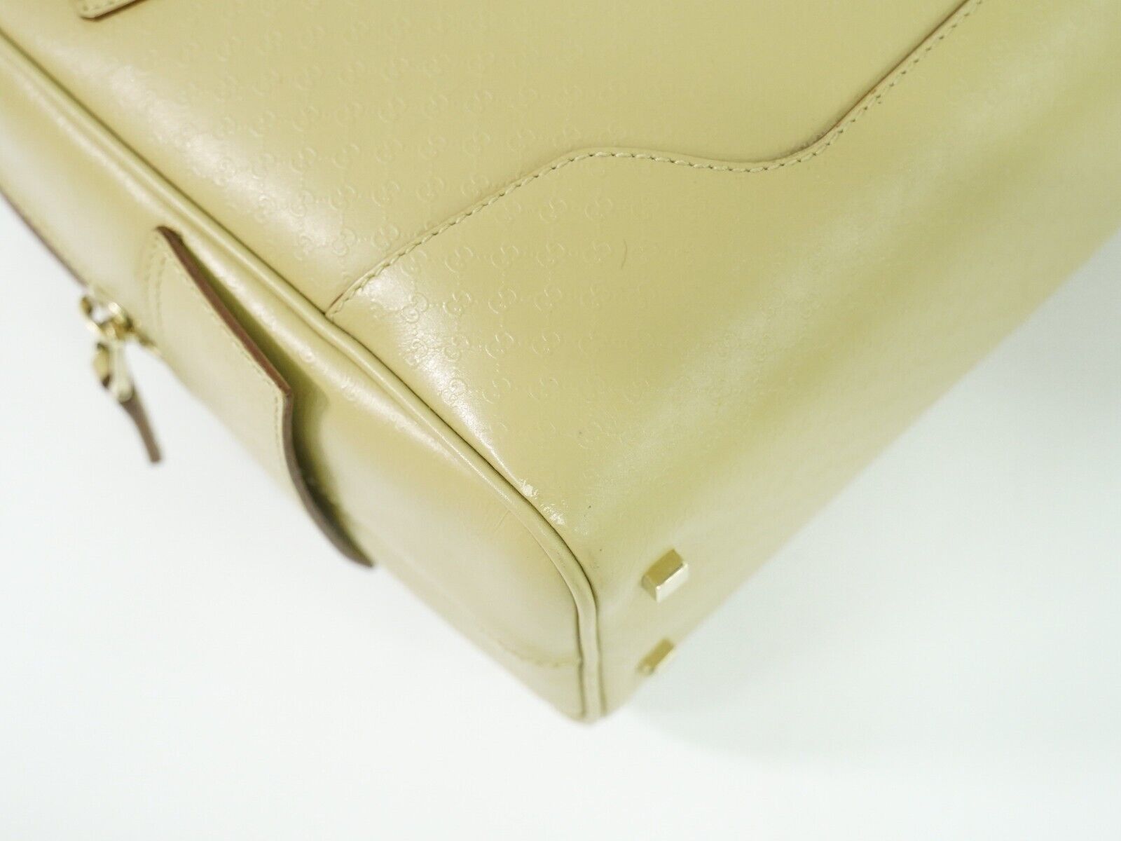 Gucci Micro ssima Beige Leather Handbag (Pre-Owned) Size ONE SIZE - 9 Thumbnail