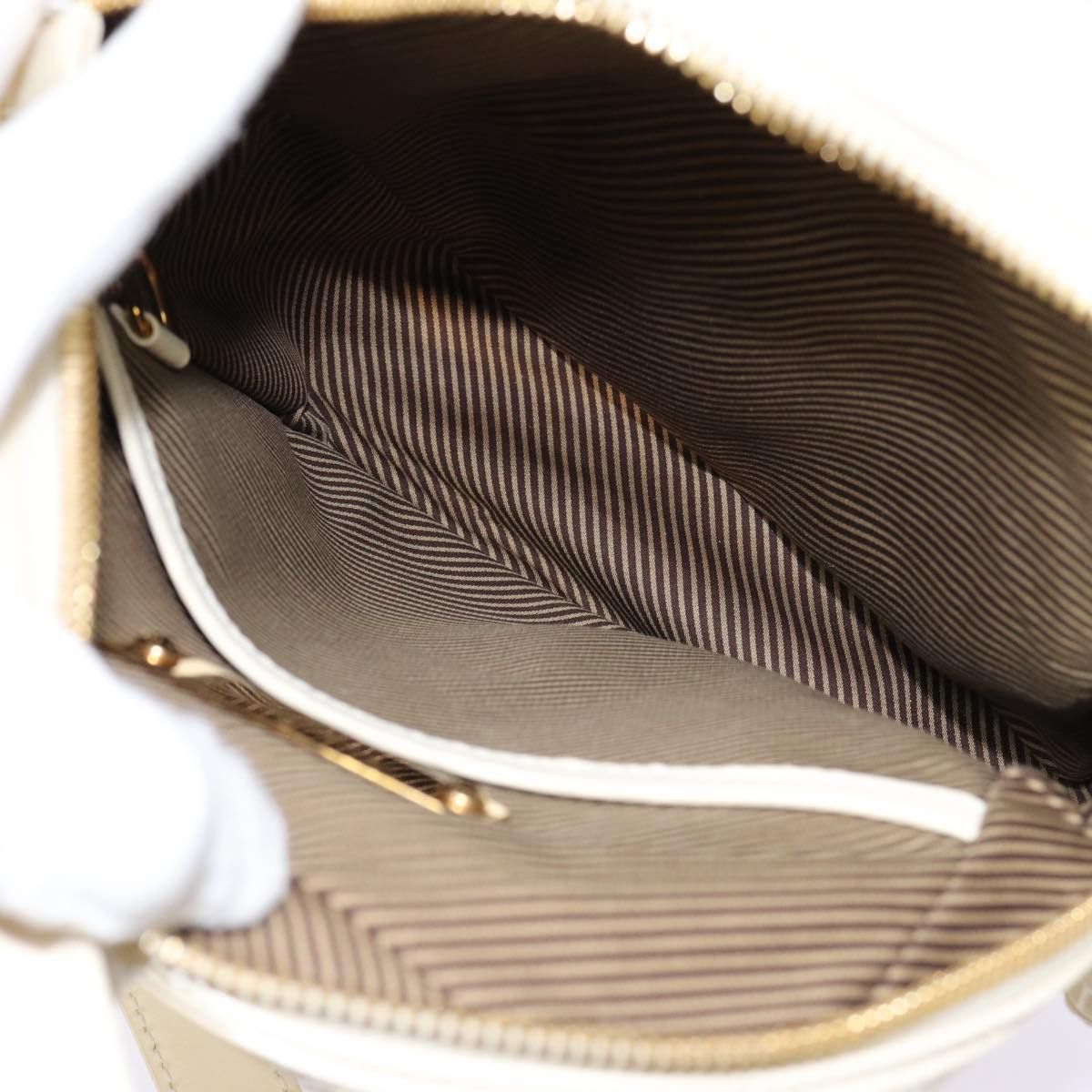 Louis Vuitton Bequia White Leather Shoulder Bag (Pre-Owned) Size ONE SIZE - 5 Thumbnail