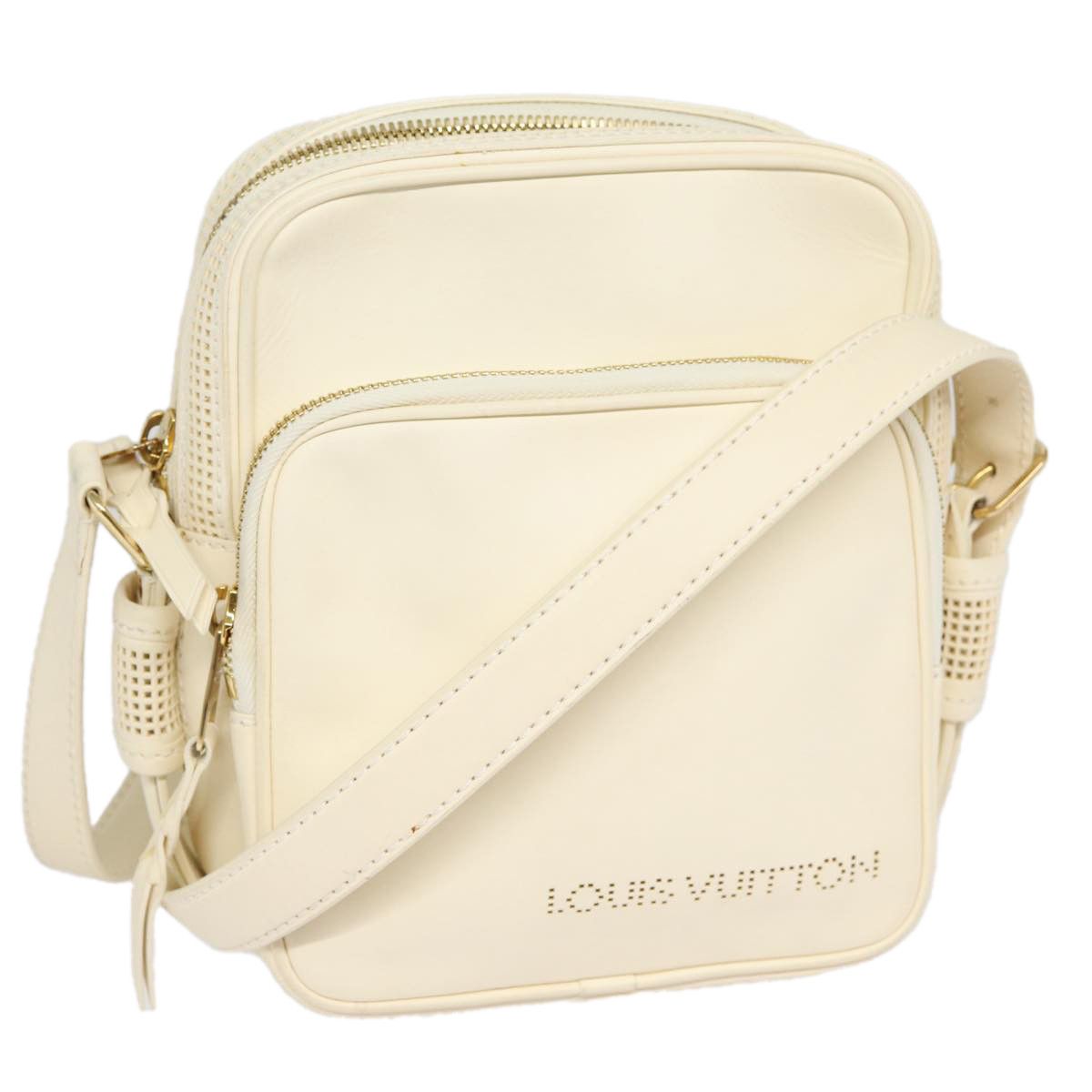 Louis Vuitton Bequia White Leather Shoulder Bag (Pre-Owned) Size ONE SIZE - 19 Thumbnail