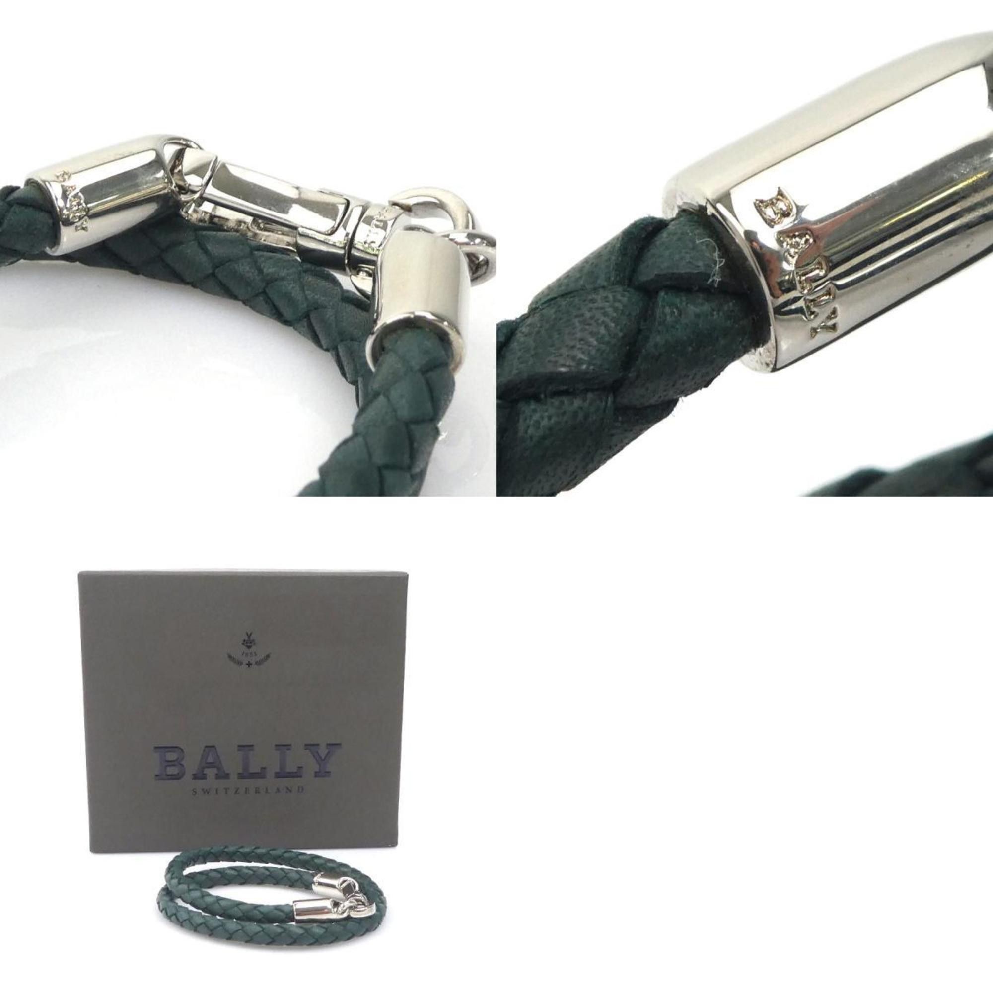 Bally BALLY Bracelet Leather Dark Green Men's Women's r10187a Size ONE SIZE - 5 Thumbnail