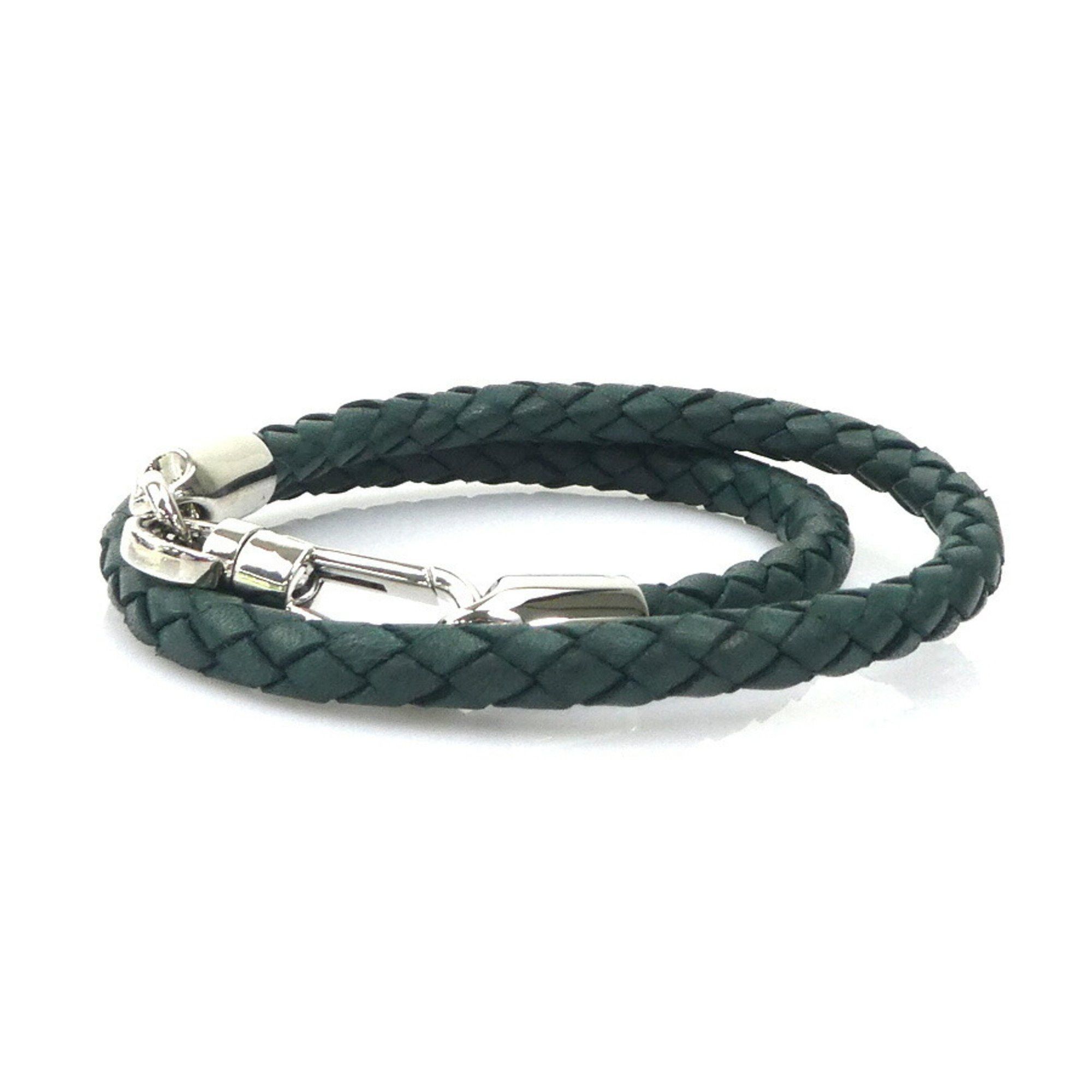 Bally BALLY Bracelet Leather Dark Green Men's Women's r10187a Size ONE SIZE - 2 Thumbnail