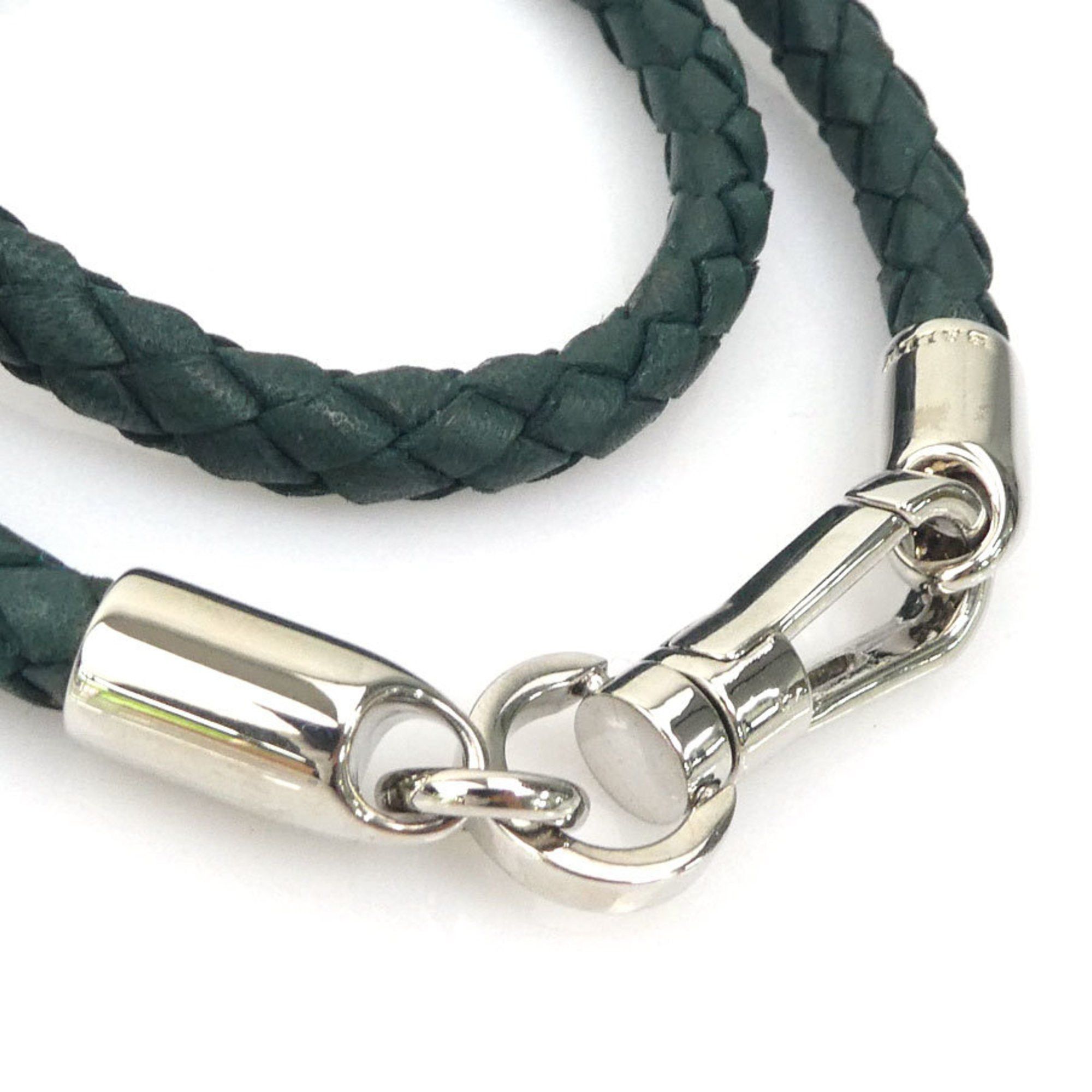 Bally BALLY Bracelet Leather Dark Green Men's Women's r10187a Size ONE SIZE - 4 Thumbnail