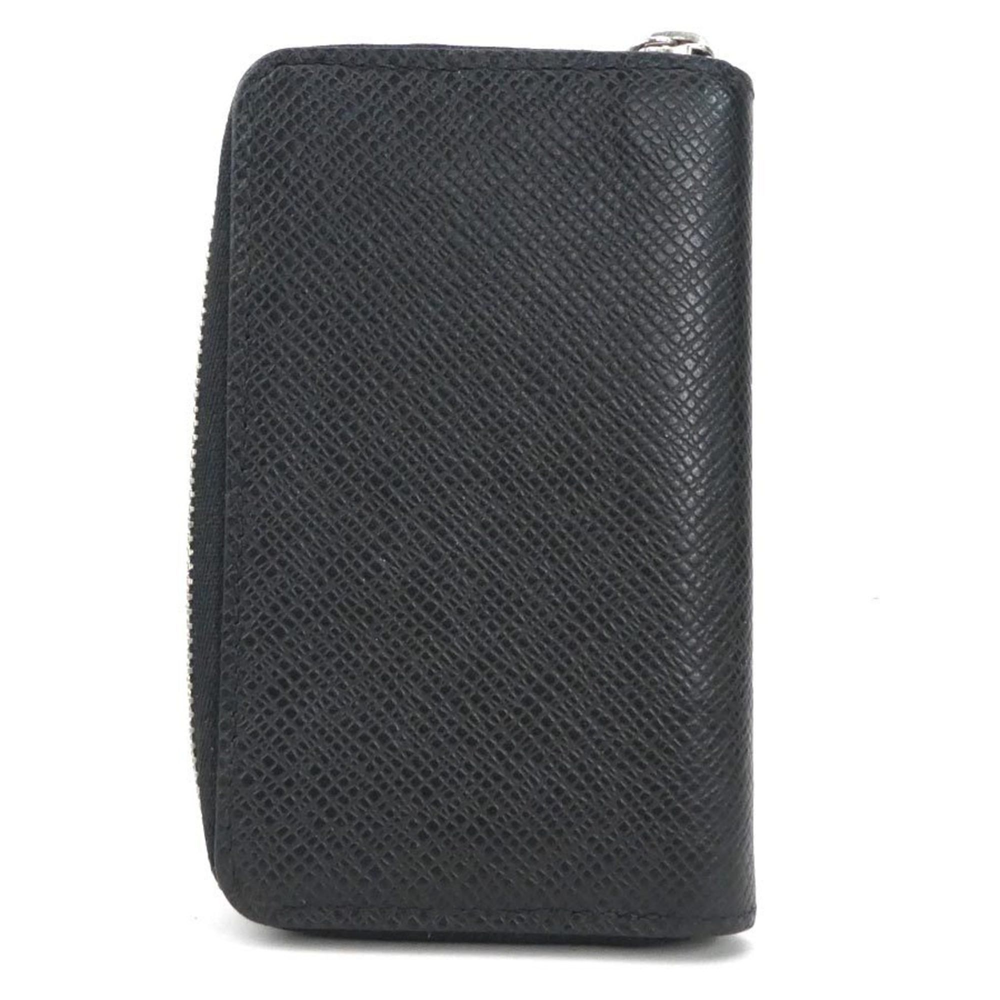 Louis Vuitton Louis Vuitton Wallet/Coin Case Taiga Zippy Coin Purse Black Silver Men's M30511 e59239a Size ONE SIZE - 2 Thumbnail