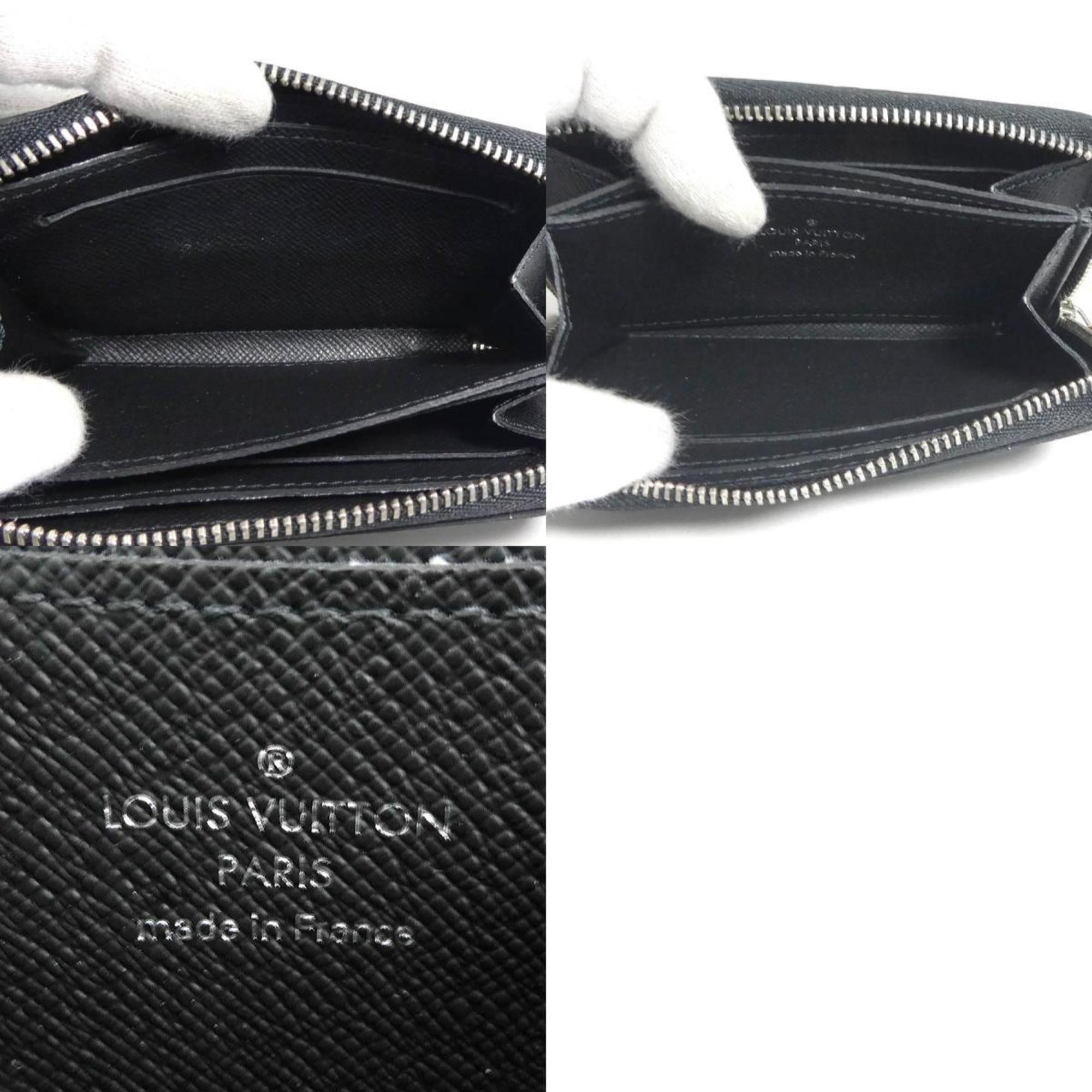 Louis Vuitton Louis Vuitton Wallet/Coin Case Taiga Zippy Coin Purse Black Silver Men's M30511 e59239a Size ONE SIZE - 5 Thumbnail