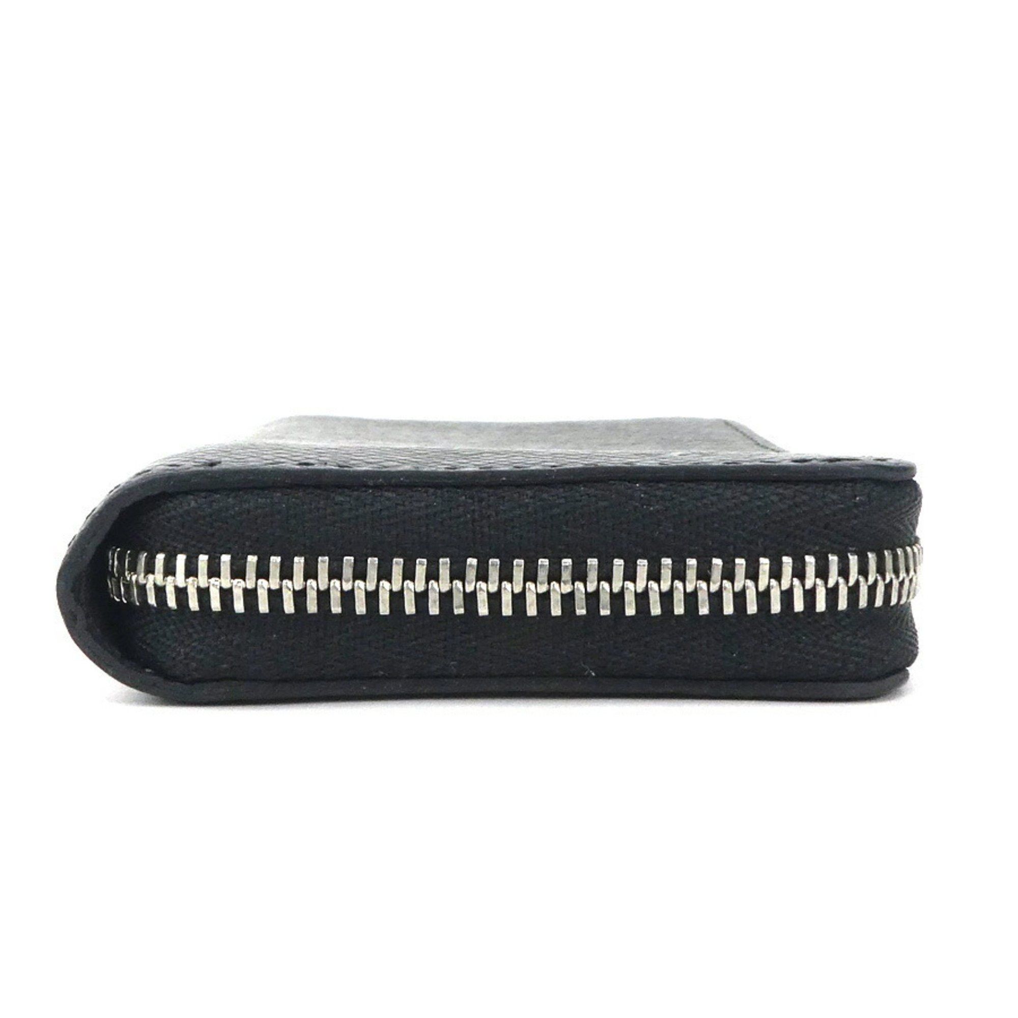 Louis Vuitton Louis Vuitton Wallet/Coin Case Taiga Zippy Coin Purse Black Silver Men's M30511 e59239a Size ONE SIZE - 3 Thumbnail