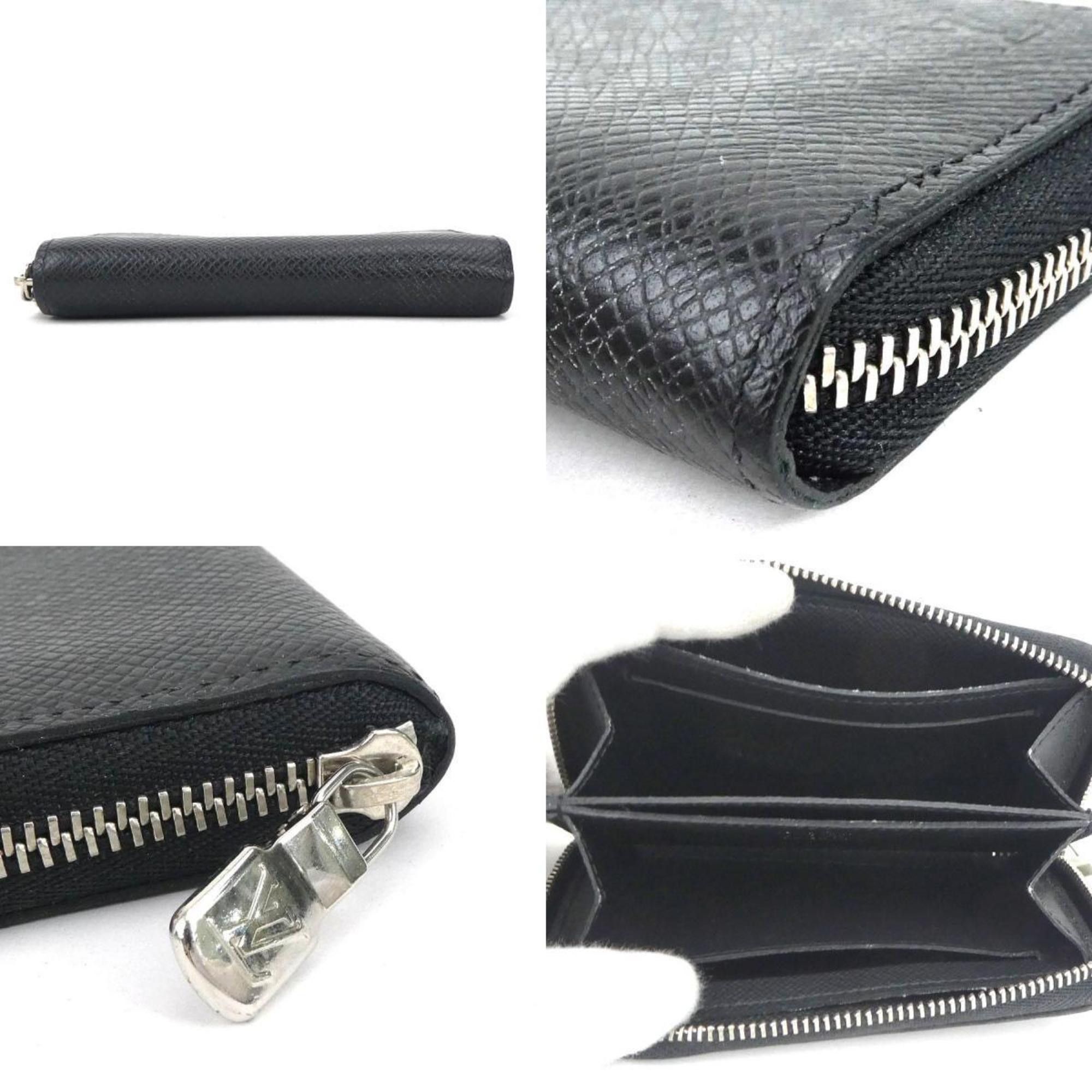 Louis Vuitton Louis Vuitton Wallet/Coin Case Taiga Zippy Coin Purse Black Silver Men's M30511 e59239a Size ONE SIZE - 4 Thumbnail