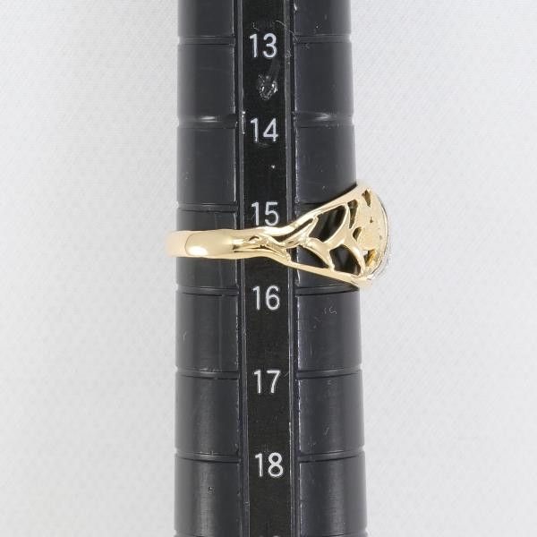 K18、Pt850 ring K18 プラチナpt850 リング ダイヤ 13号 3.43 g 喜平