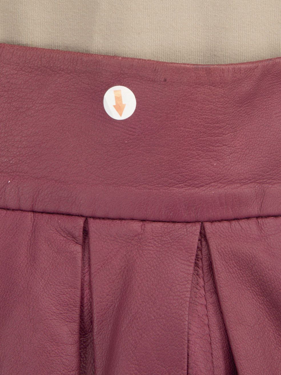Alice + Olivia Purple Leather Pleated Mini Skirt Size 26" / US 2 / IT 38 - 6 Thumbnail