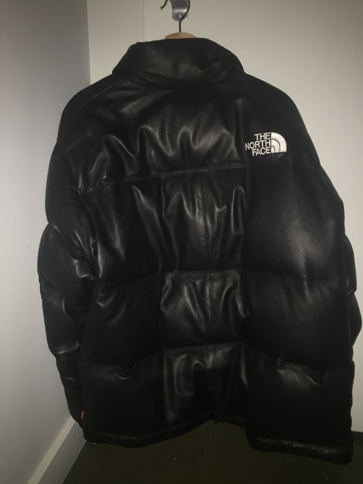 Supreme The North Face Leather Nuptse Jacket