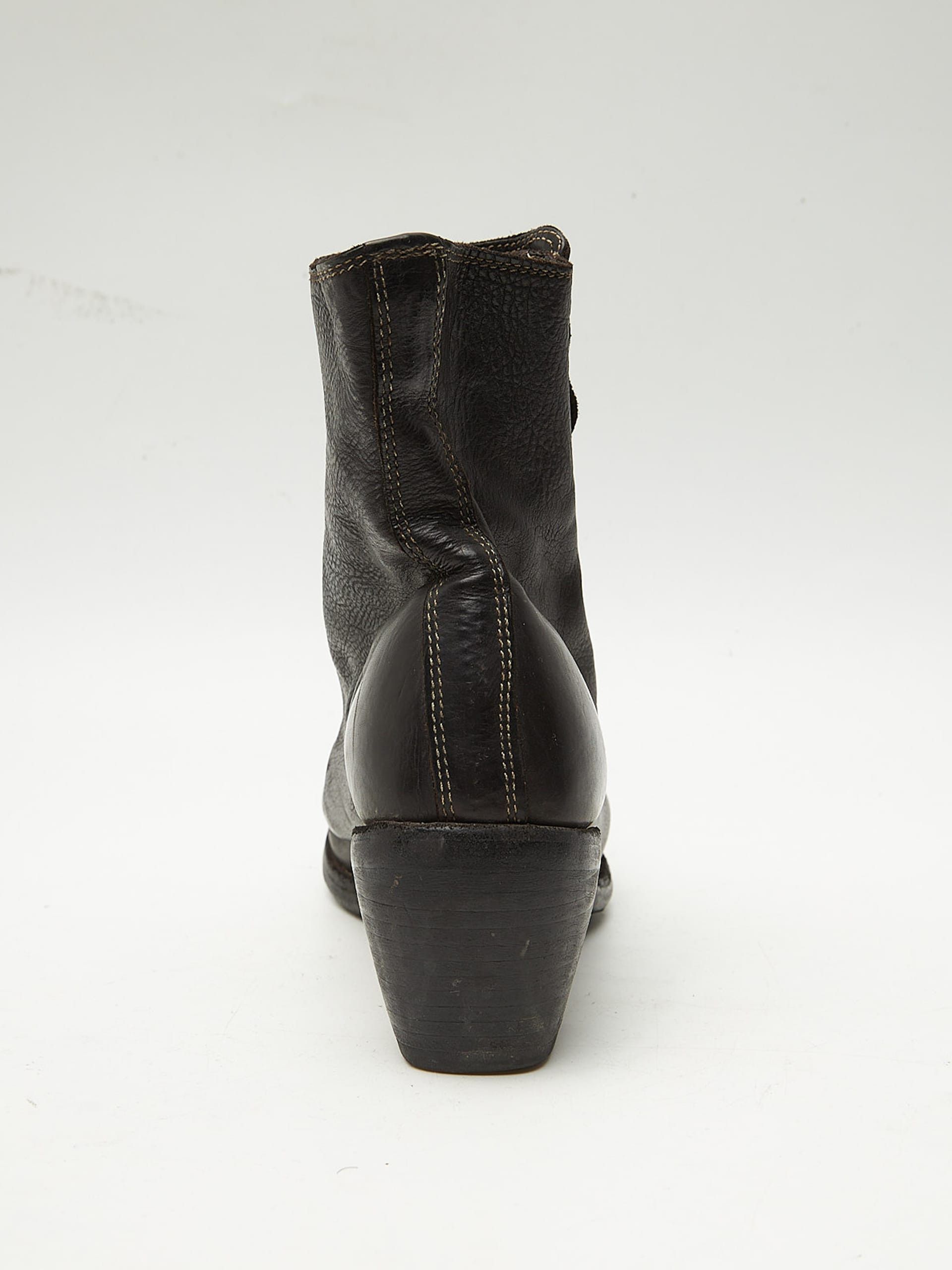 Guidi Dark Brown Snap Button Heel Boots Size US 5.5 / EU 38 - 6 Thumbnail