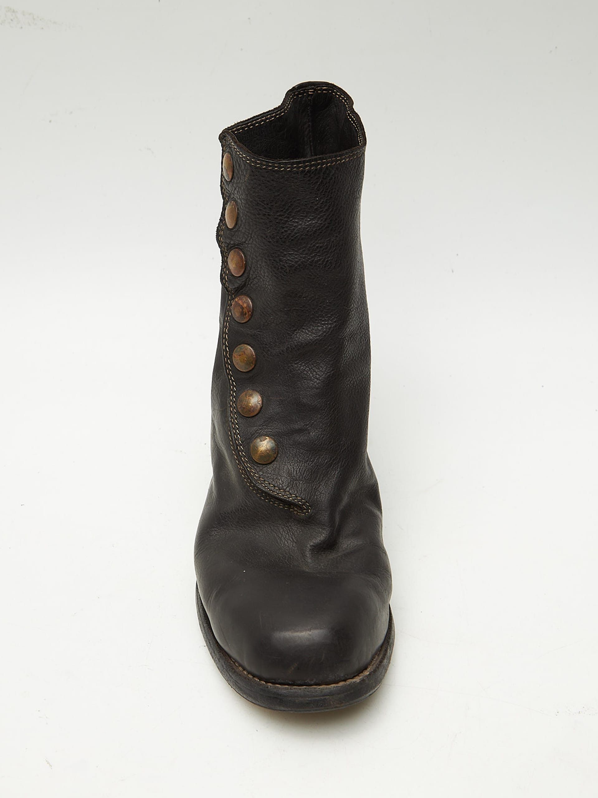 Guidi Dark Brown Snap Button Heel Boots Size US 5.5 / EU 38 - 5 Thumbnail