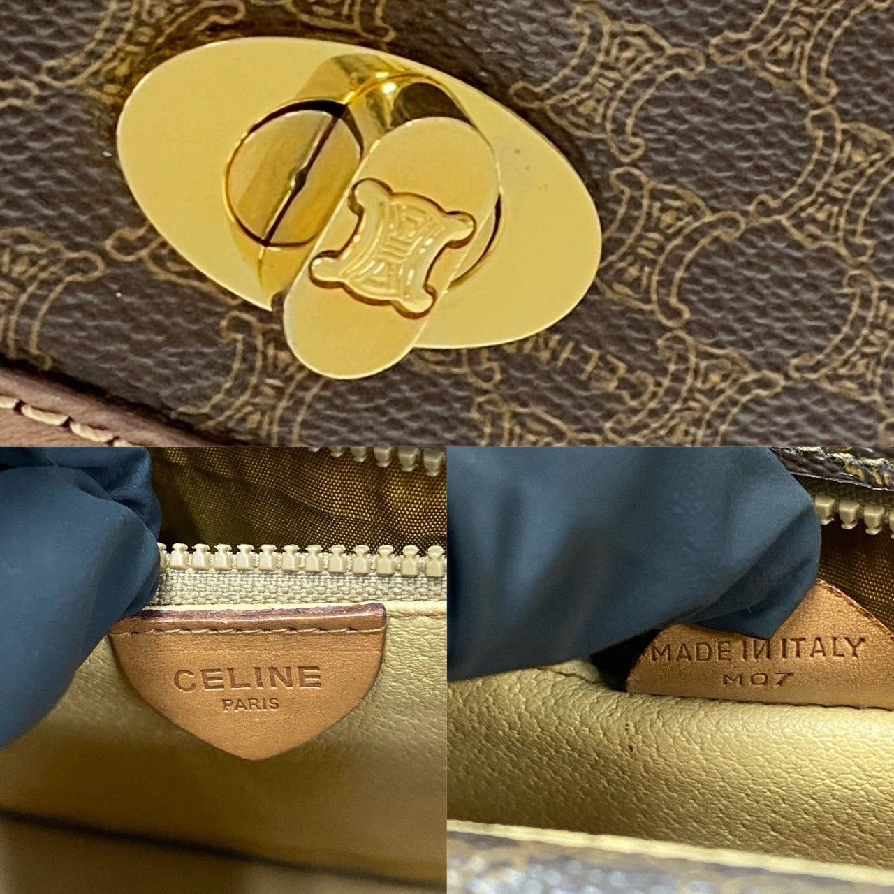 Celine Celine Handbag Brown Leather Size ONE SIZE - 3 Thumbnail