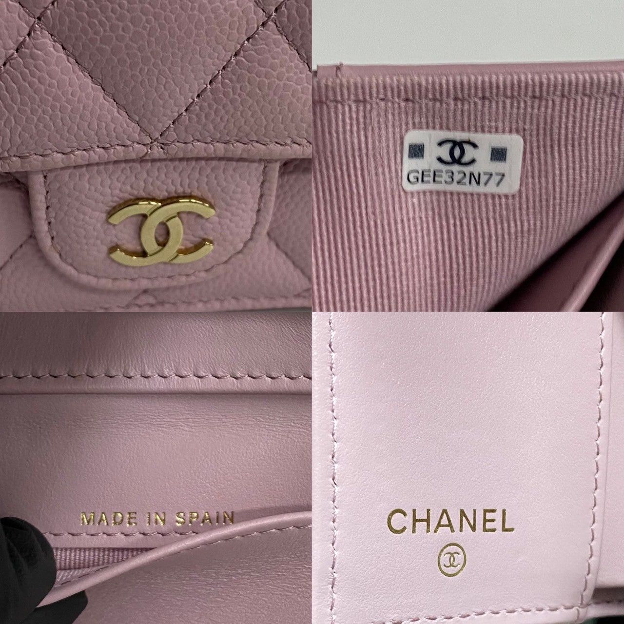 Chanel Chanel Wallet Pink Caviar Size ONE SIZE - 2 Thumbnail