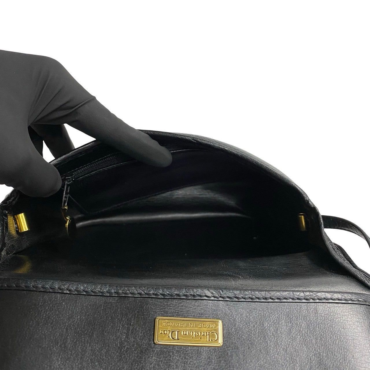 Dior Dior Shoulder Bag Black Leather Size ONE SIZE - 8 Thumbnail