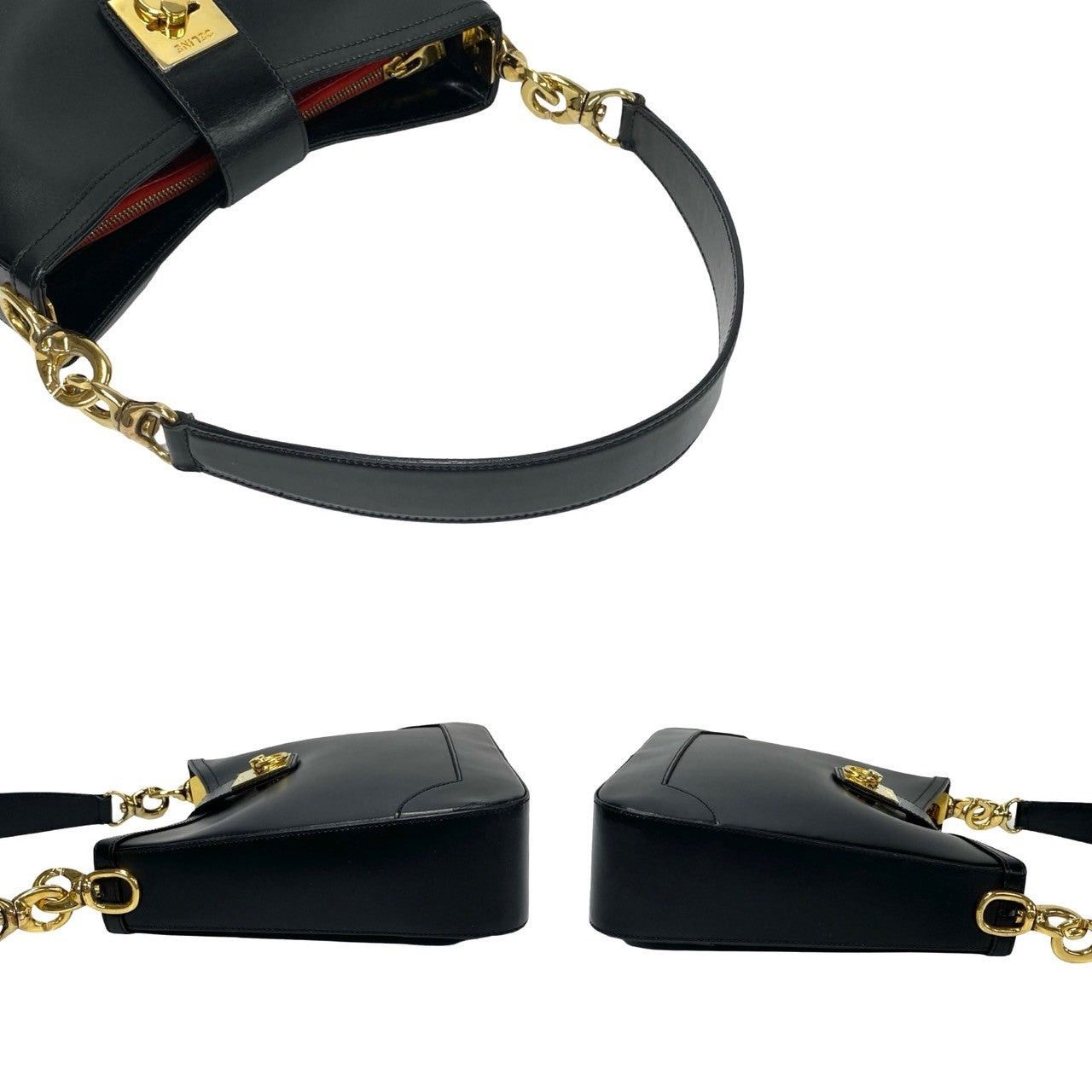 Celine Celine Shoulder Bag Black Vitello Size ONE SIZE - 5 Thumbnail