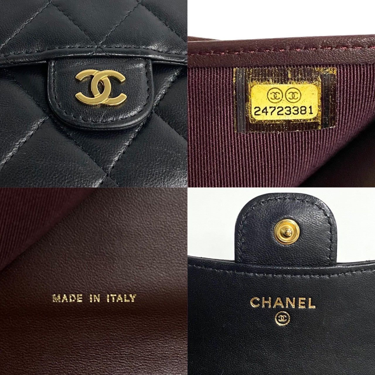 Chanel Chanel Wallet Black Lambskin Size ONE SIZE - 2 Thumbnail