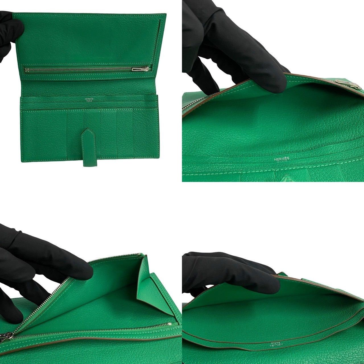 Hermes Hermes Wallet Green Leather Size ONE SIZE - 6 Thumbnail