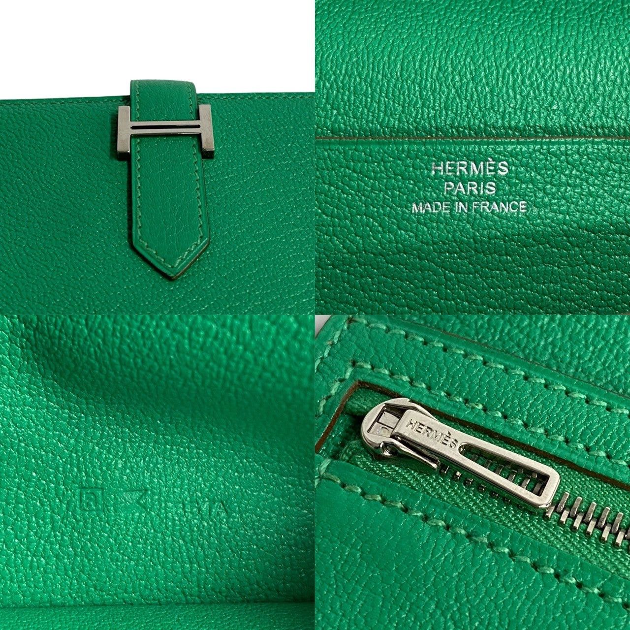 Hermes Hermes Wallet Green Leather Size ONE SIZE - 2 Thumbnail