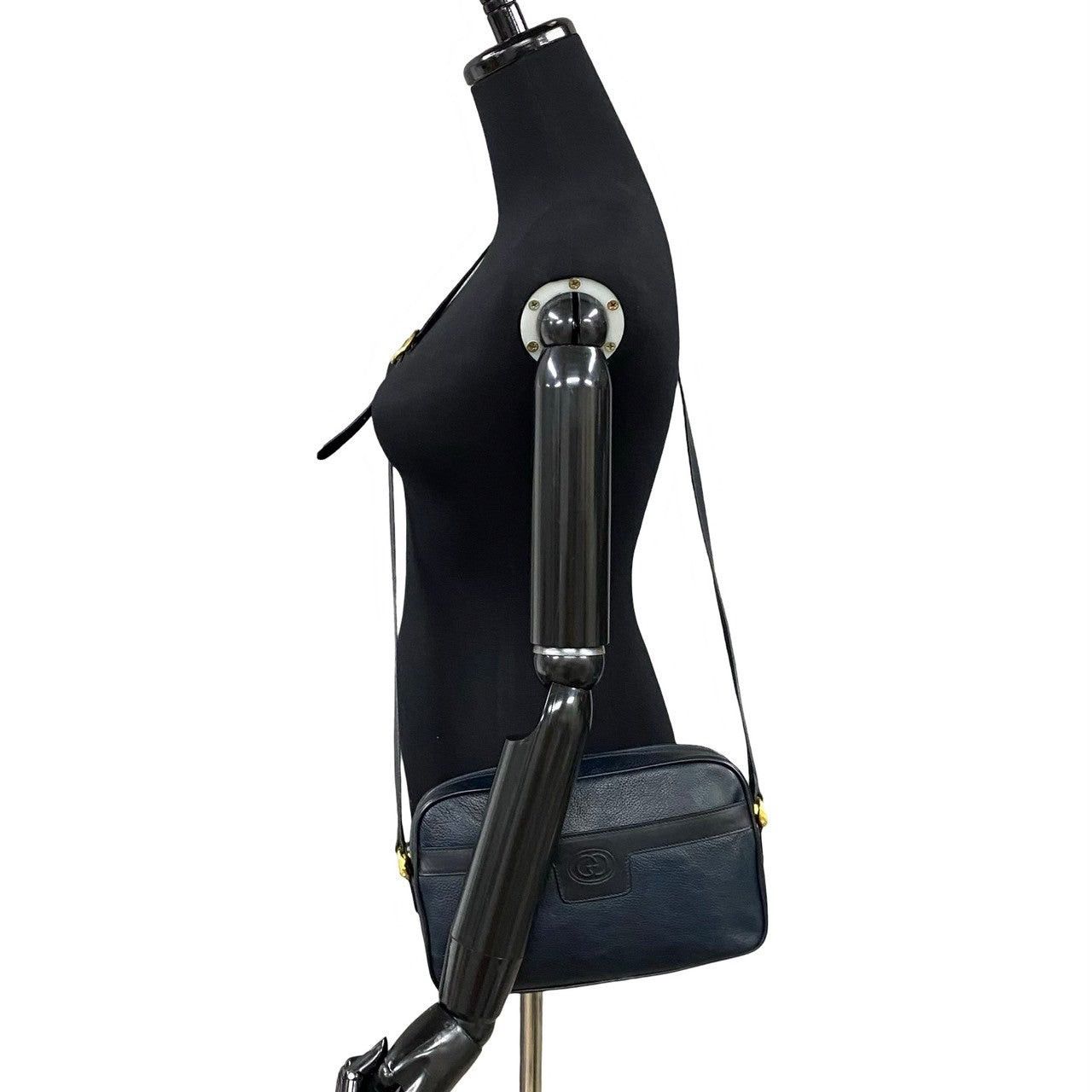 Gucci Gucci Shoulder Bag Navy Leather Size ONE SIZE - 2 Thumbnail