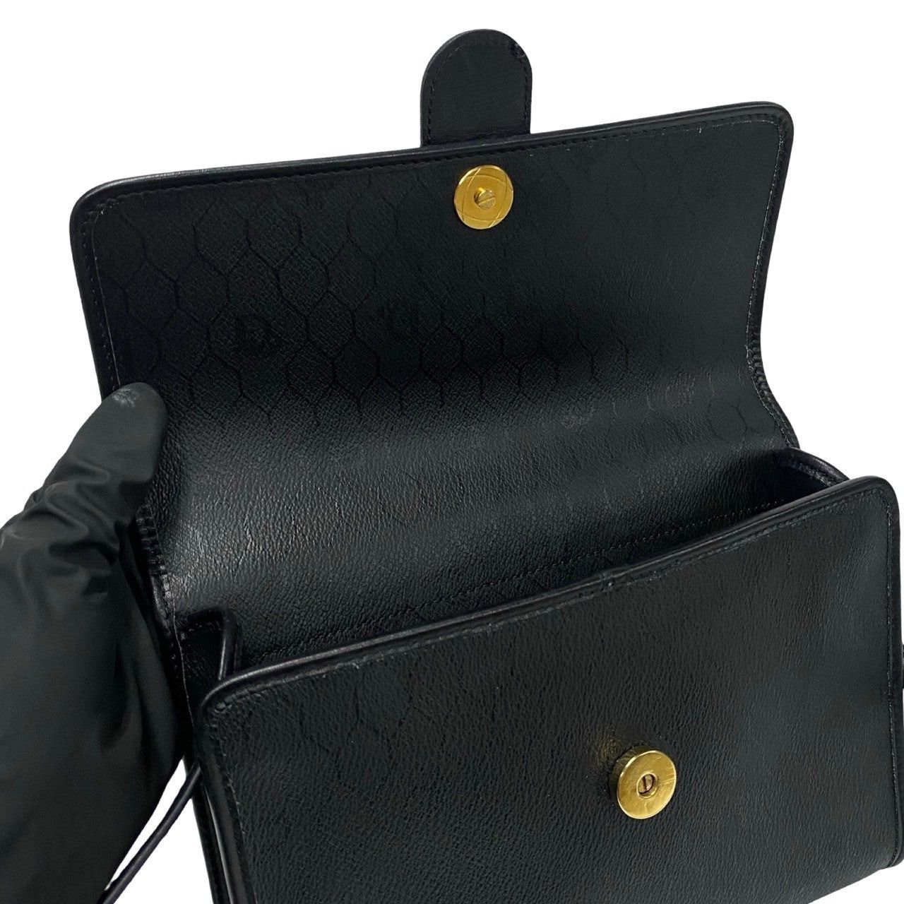 Dior Dior Shoulder Bag Black Leather Size ONE SIZE - 8 Thumbnail