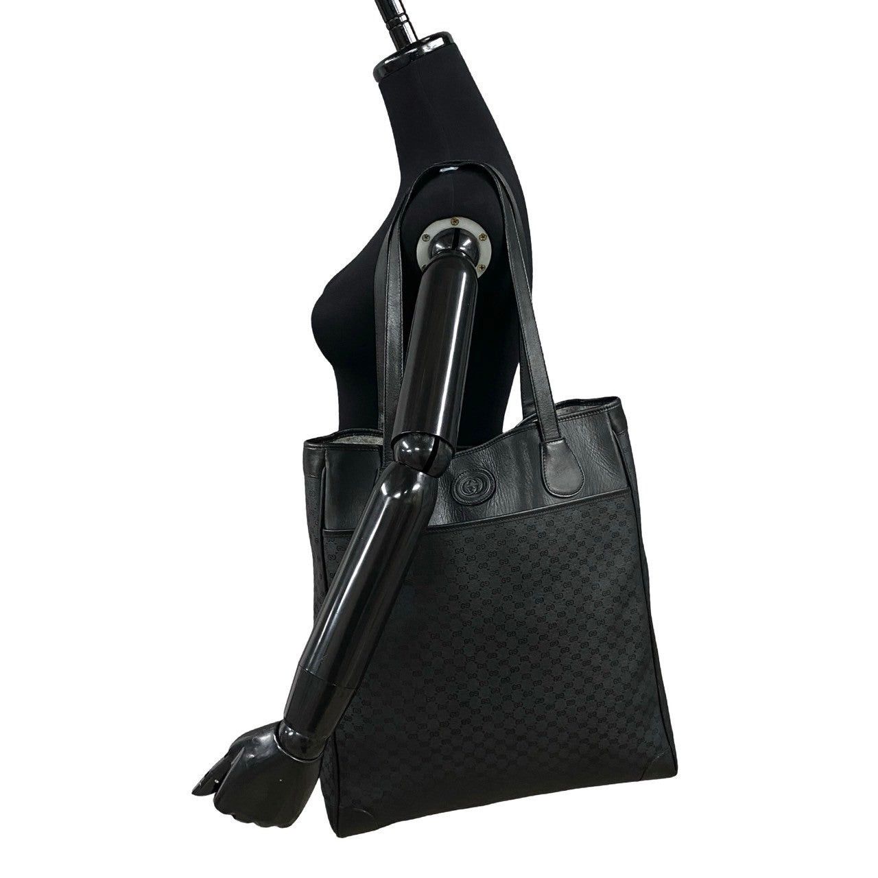 Gucci Gucci Tote Bag Black Leather Size ONE SIZE - 2 Thumbnail
