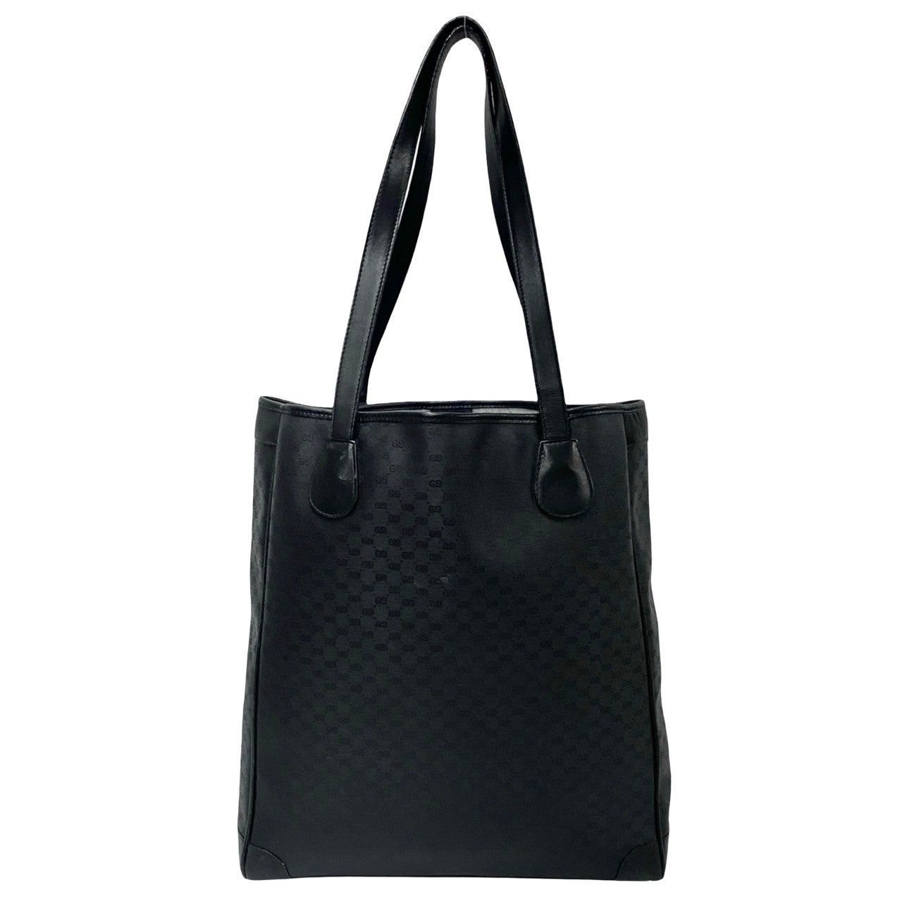 Gucci Gucci Tote Bag Black Leather Size ONE SIZE - 4 Thumbnail