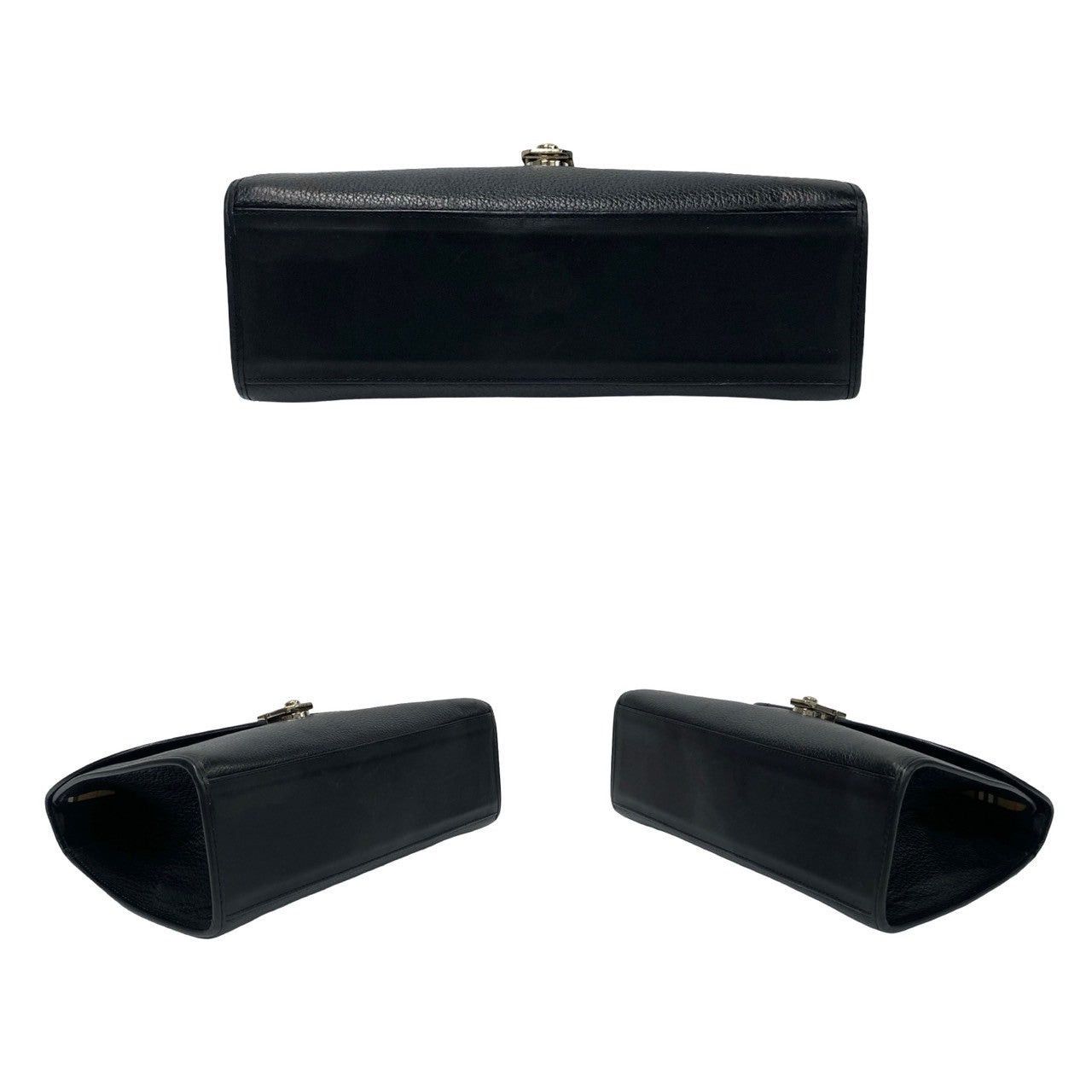 Burberry Burberry Handbag Black Leather Size ONE SIZE - 6 Thumbnail