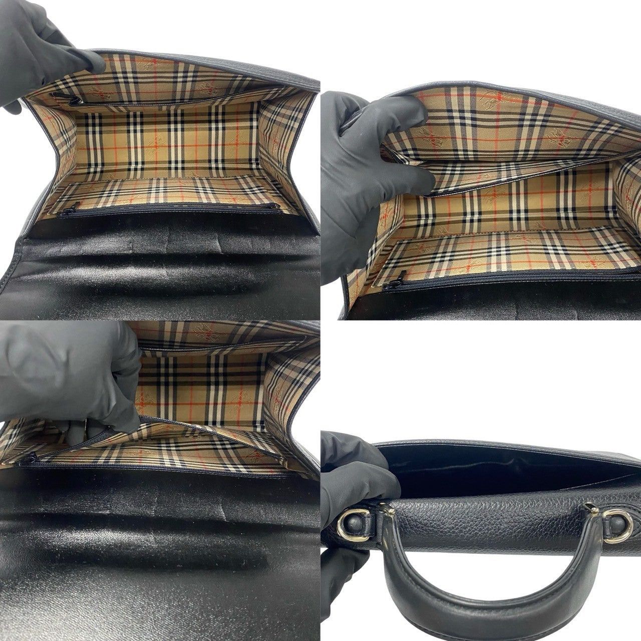 Burberry Burberry Handbag Black Leather Size ONE SIZE - 9 Thumbnail