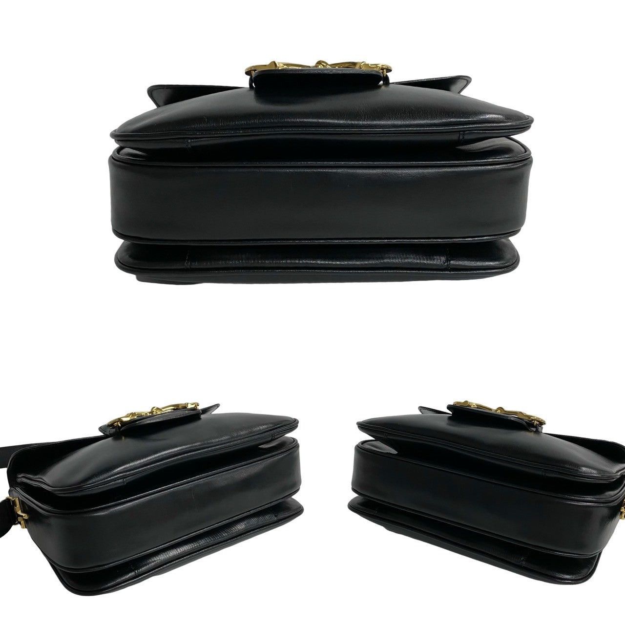 Celine Celine Shoulder Bag Black Leather Size ONE SIZE - 6 Thumbnail