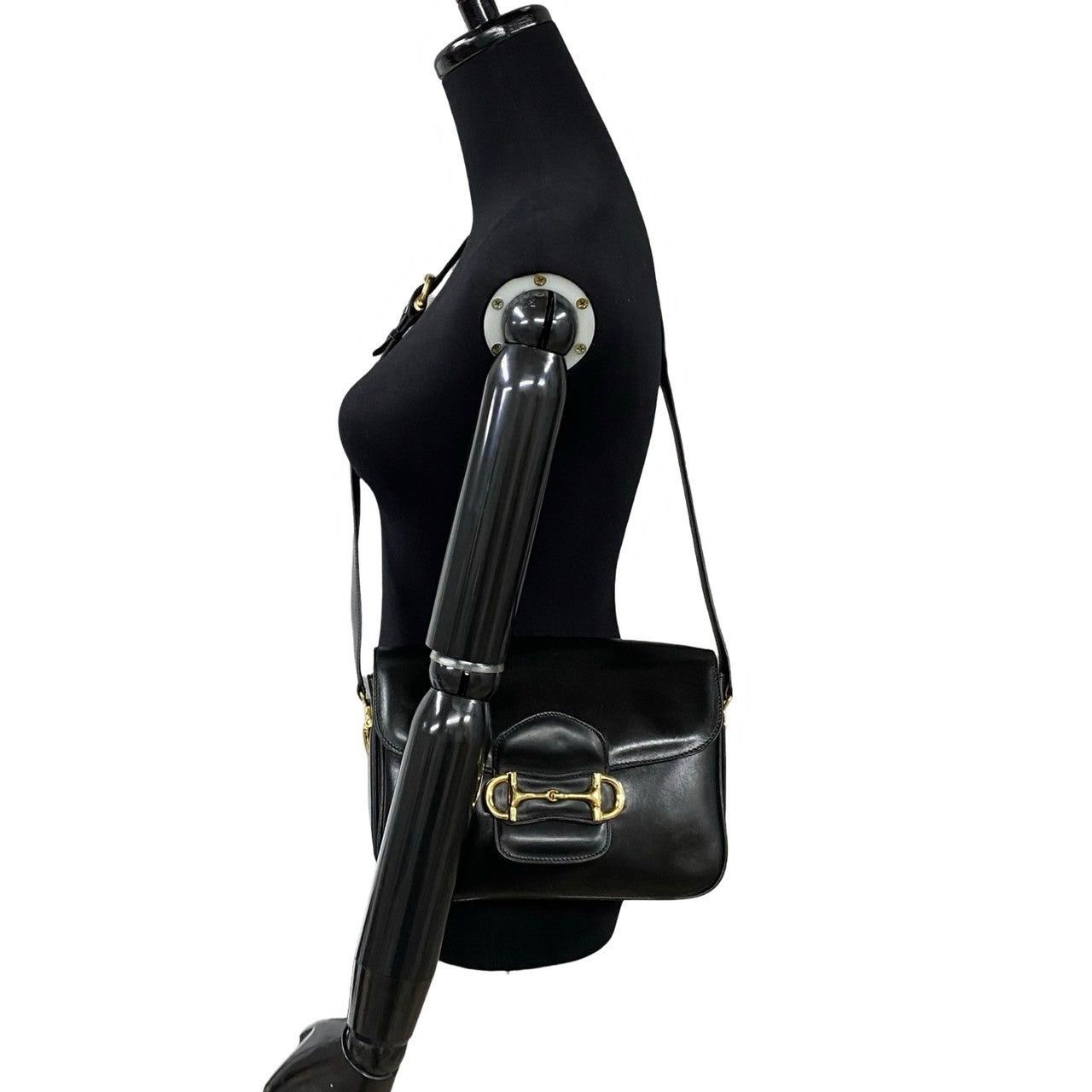 Celine Celine Shoulder Bag Black Leather Size ONE SIZE - 2 Thumbnail