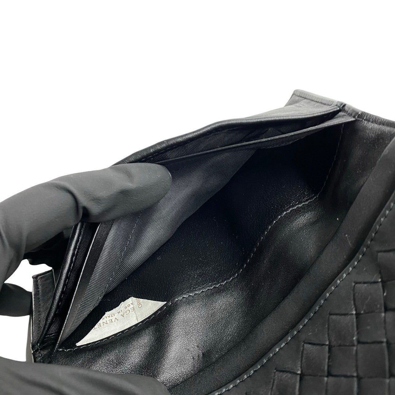 Bottega Veneta Bottega Veneta Wallet Black Leather Size ONE SIZE - 7 Thumbnail