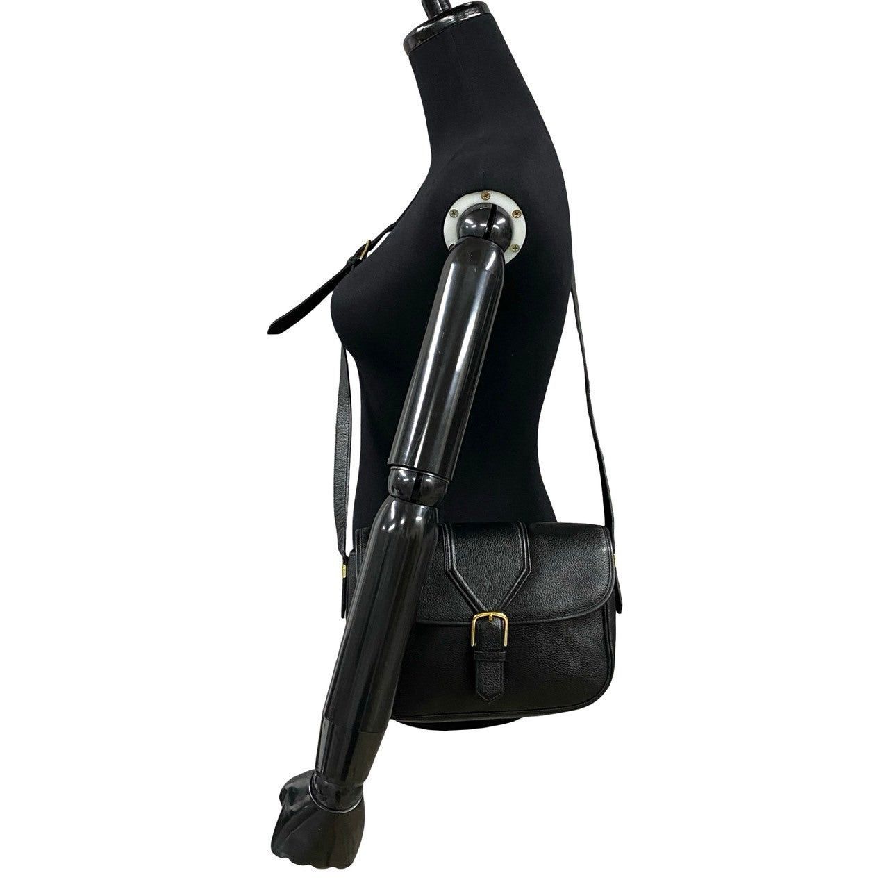 Yves Saint Laurent Yves Saint Laurent Shoulder Bag Black Leather Size ONE SIZE - 2 Thumbnail