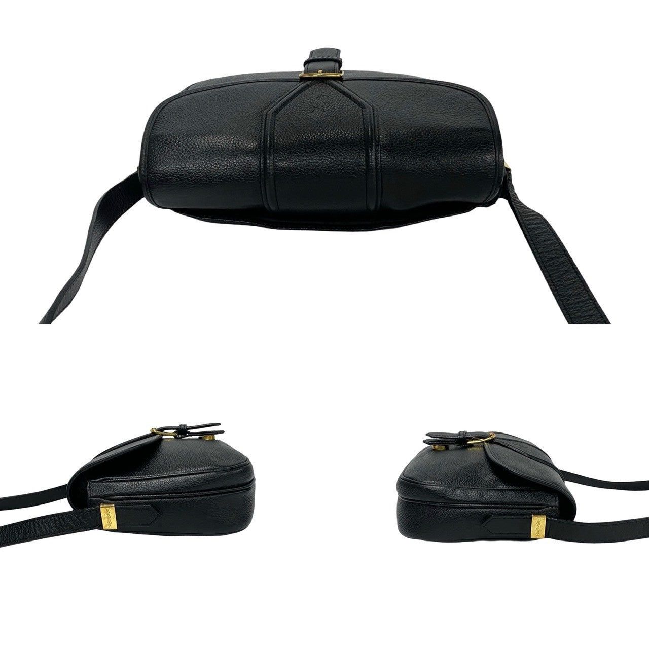 Yves Saint Laurent Yves Saint Laurent Shoulder Bag Black Leather Size ONE SIZE - 5 Thumbnail