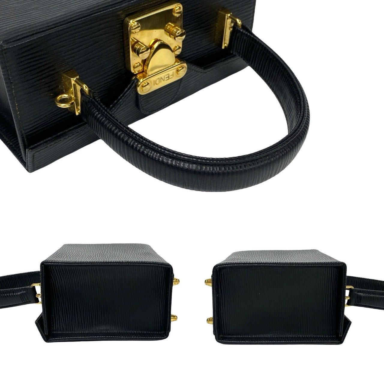 Fendi Fendi Shoulder Bag Black Leather Size ONE SIZE - 5 Thumbnail