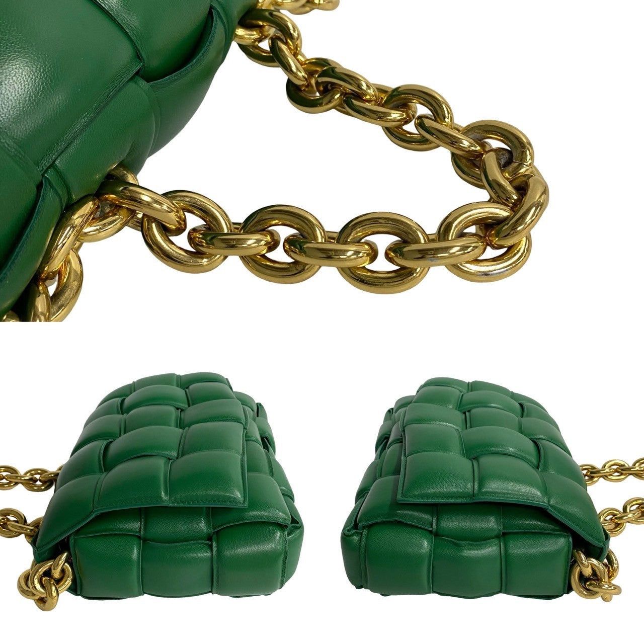 Bottega Veneta Bottega Veneta Shoulder Bag Green Leather Size ONE SIZE - 5 Thumbnail