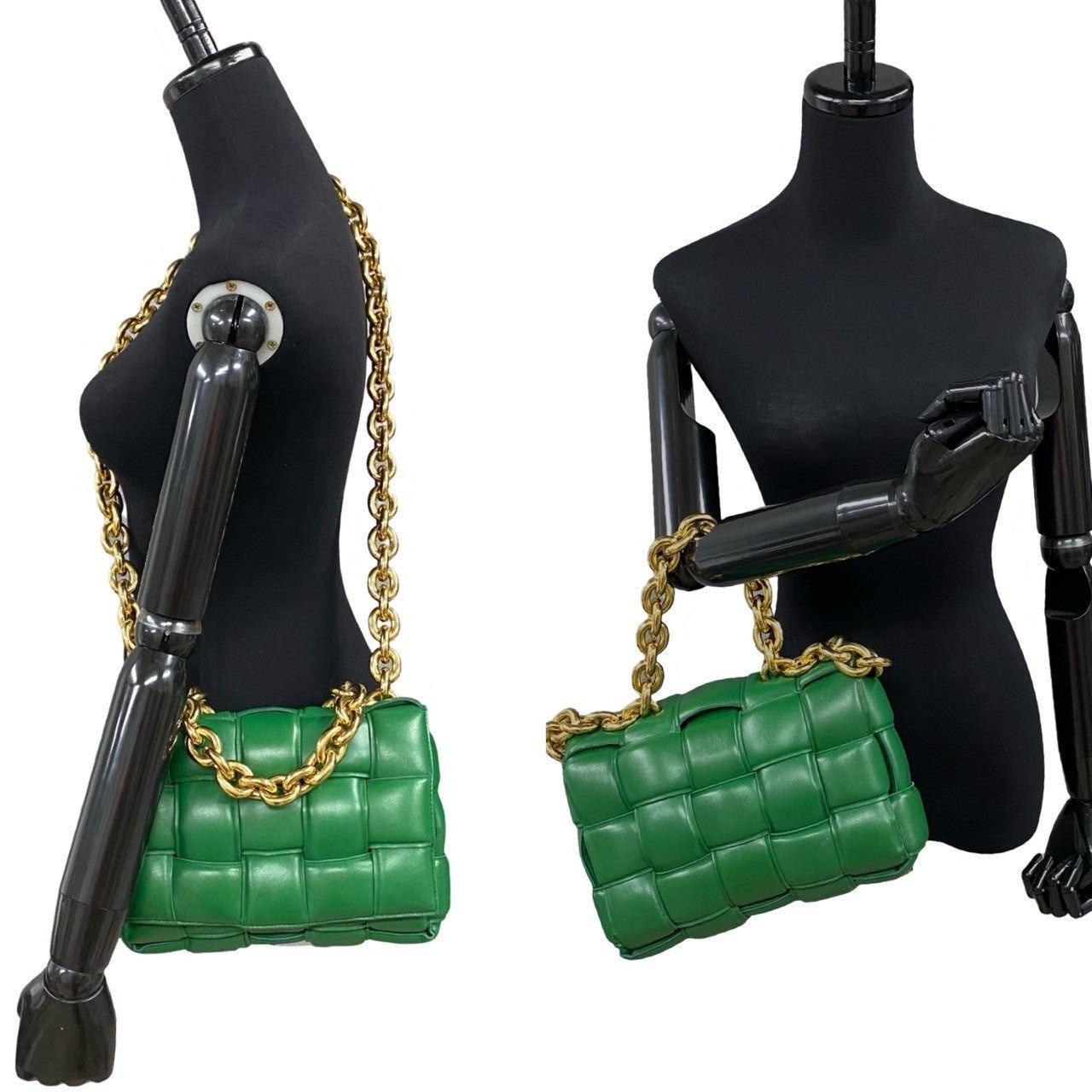 Bottega Veneta Bottega Veneta Shoulder Bag Green Leather Size ONE SIZE - 2 Thumbnail