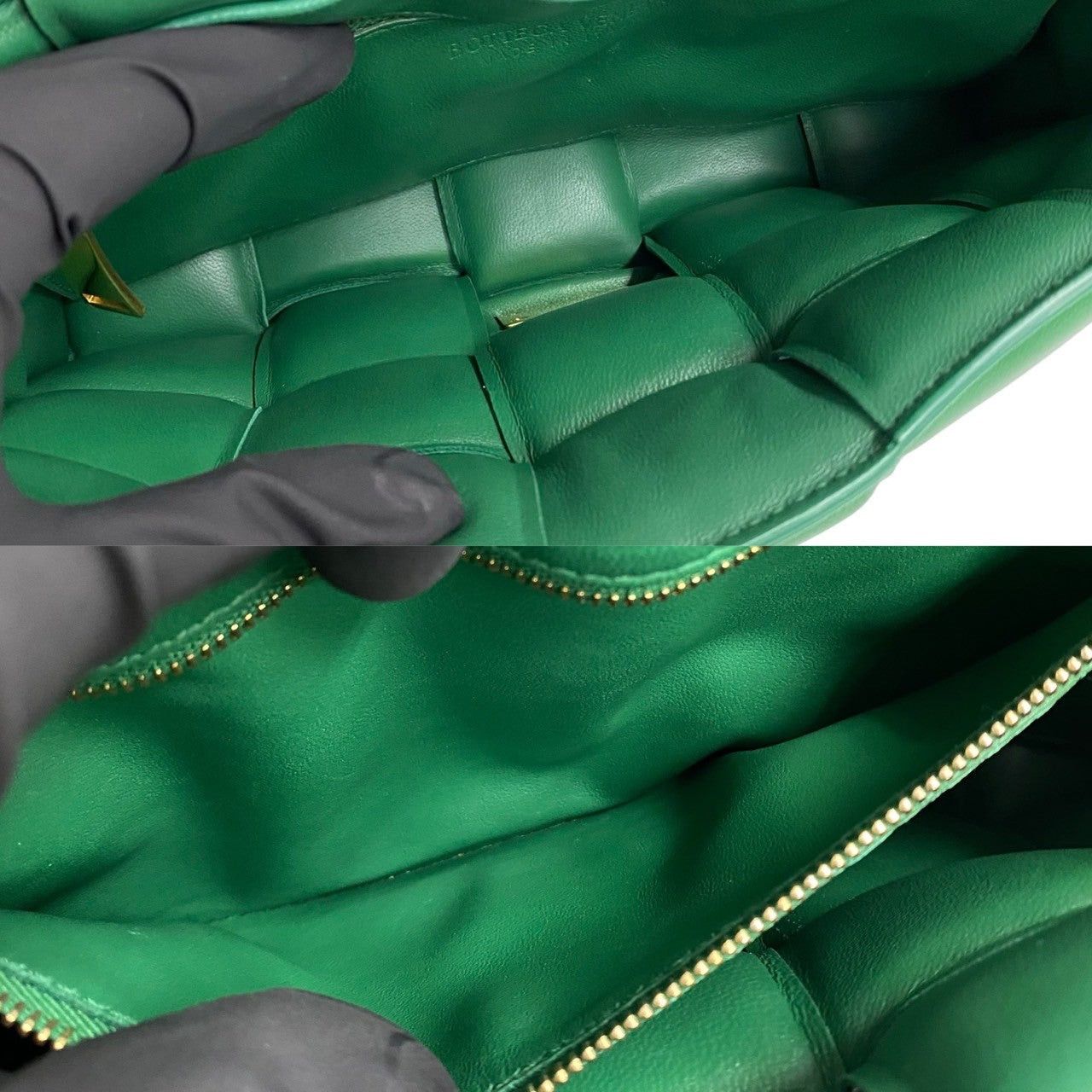 Bottega Veneta Bottega Veneta Shoulder Bag Green Leather Size ONE SIZE - 9 Thumbnail
