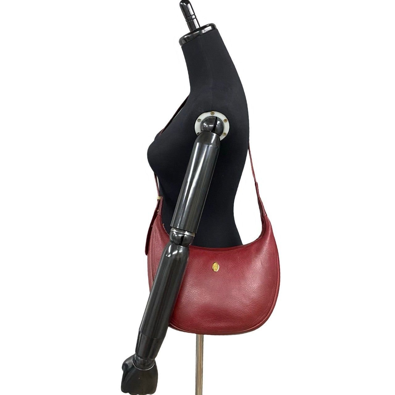 Cartier Cartier Shoulder Bag Wine Leather Size ONE SIZE - 2 Thumbnail