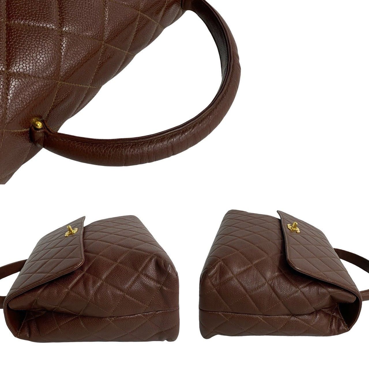 Chanel Chanel Handbag Brown Caviar Size ONE SIZE - 5 Thumbnail