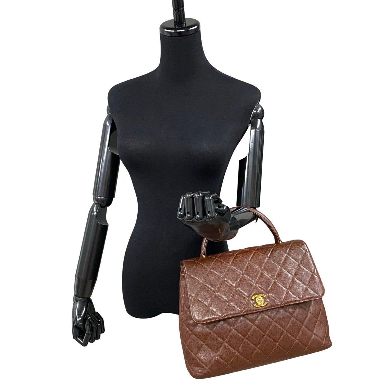 Chanel Chanel Handbag Brown Caviar Size ONE SIZE - 2 Thumbnail