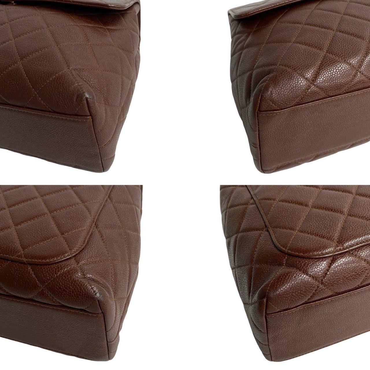 Chanel Chanel Handbag Brown Caviar Size ONE SIZE - 7 Thumbnail
