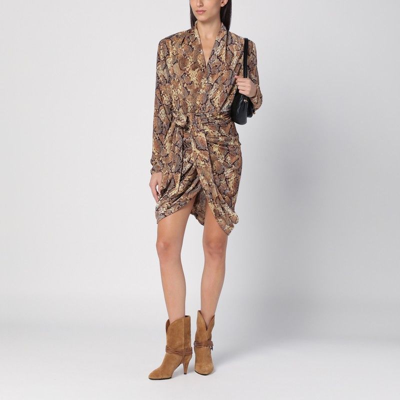 Isabel Marant Isabel Marant Cleora Snake Print Dress Size XS / US 0-2 / IT 36-38 - 2 Thumbnail