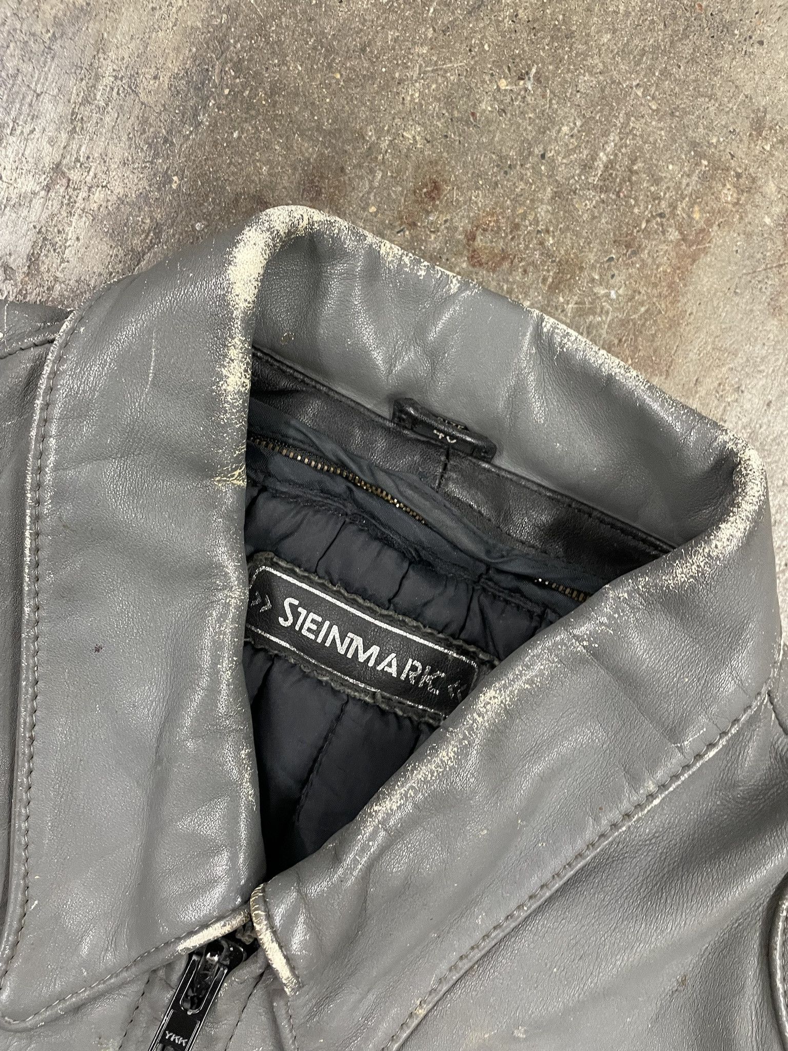 Other Vintage 1980s Moto Racing Leather Jacket Steinmark Two-Tone 40 Size US M / EU 48-50 / 2 - 4 Thumbnail