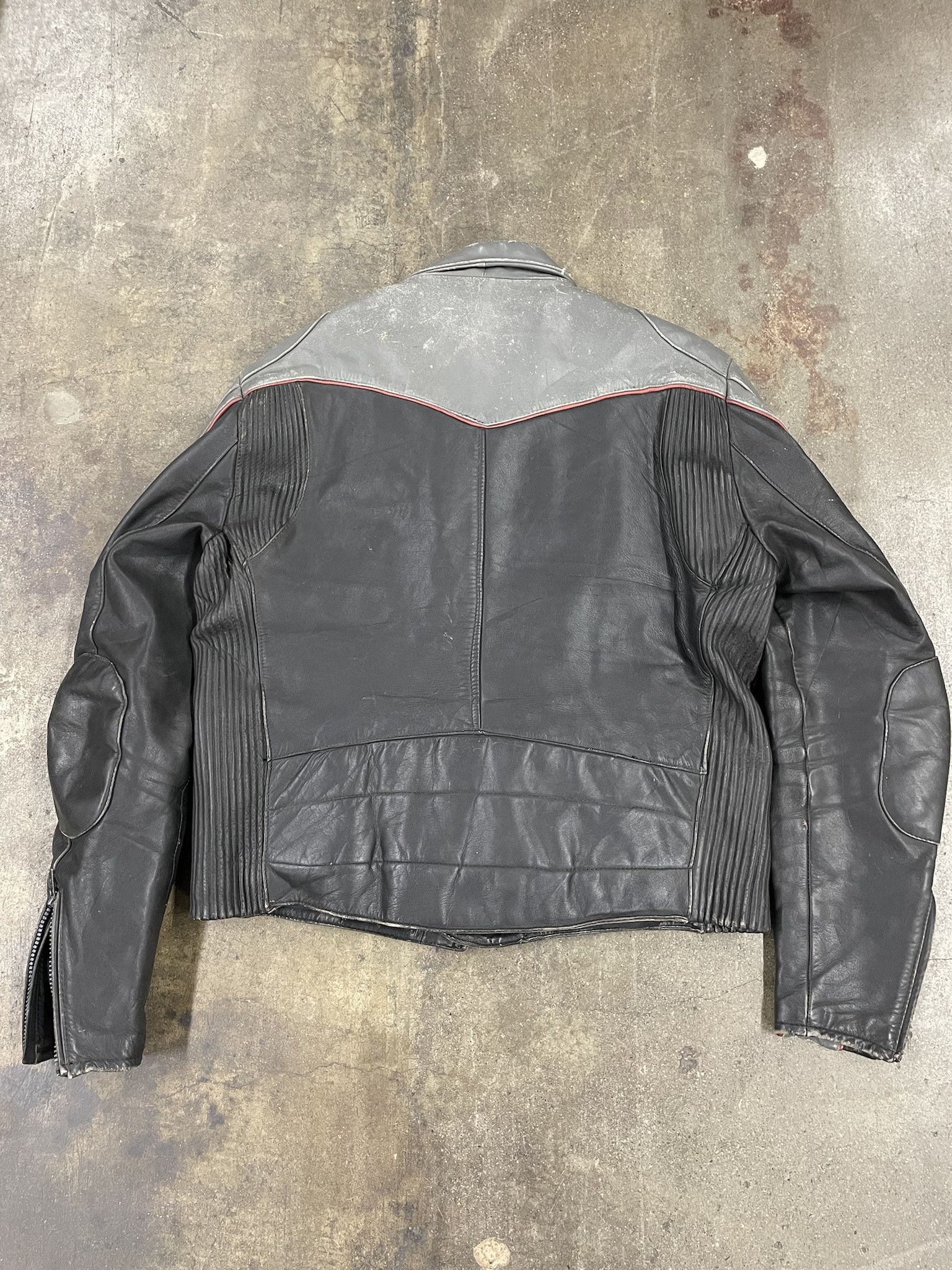 Other Vintage 1980s Moto Racing Leather Jacket Steinmark Two-Tone 40 Size US M / EU 48-50 / 2 - 7 Thumbnail