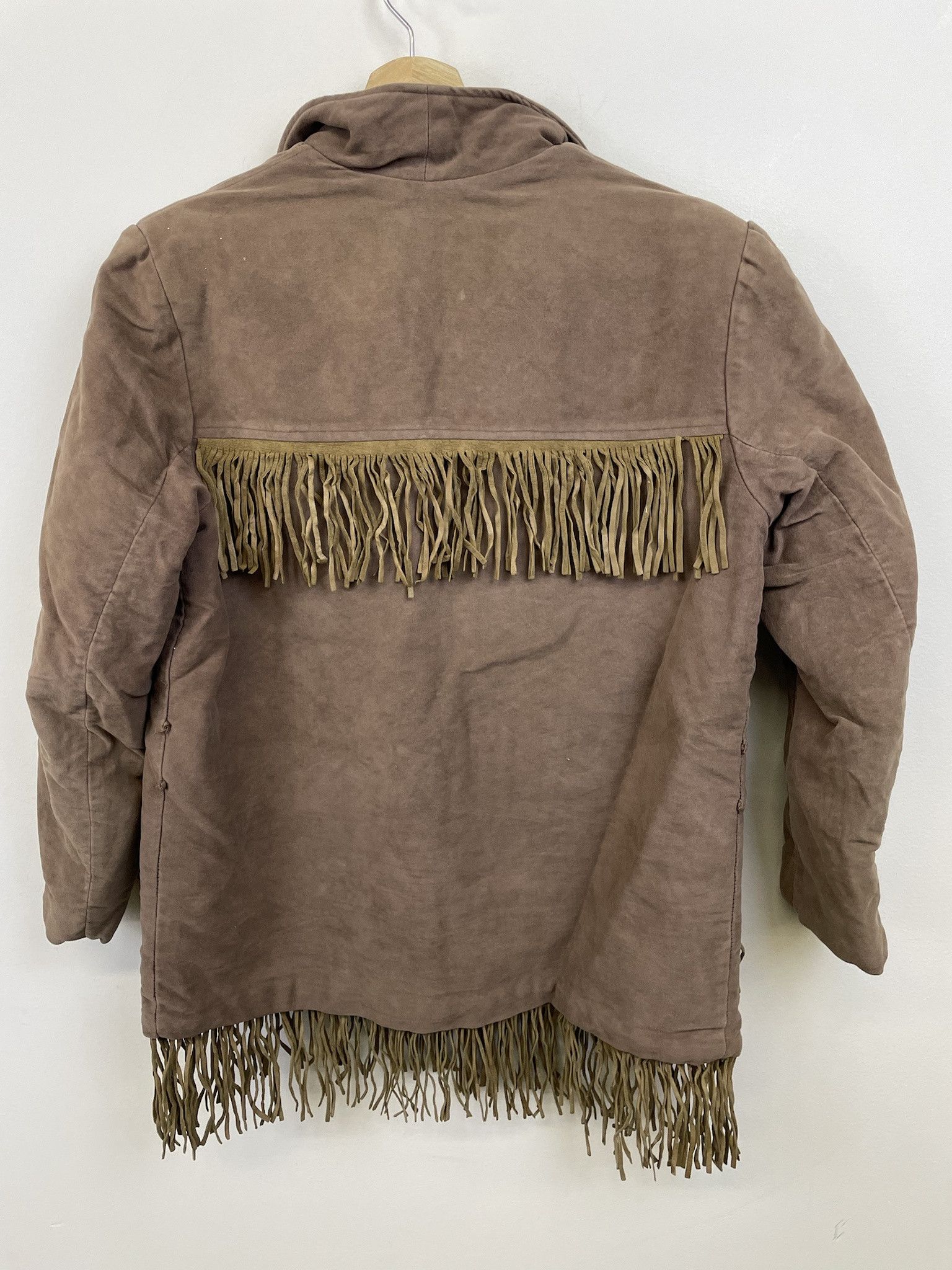 Other Vintage 1970s Faux Suede Jacket Hippie Tassle Biker Easy Rider Size US XS / EU 42 / 0 - 4 Thumbnail