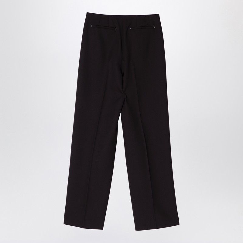Fendi Fendi Dark Purple Grain De Poudre Wool Trousers Size 28" / US 6 / IT 42 - 2 Thumbnail