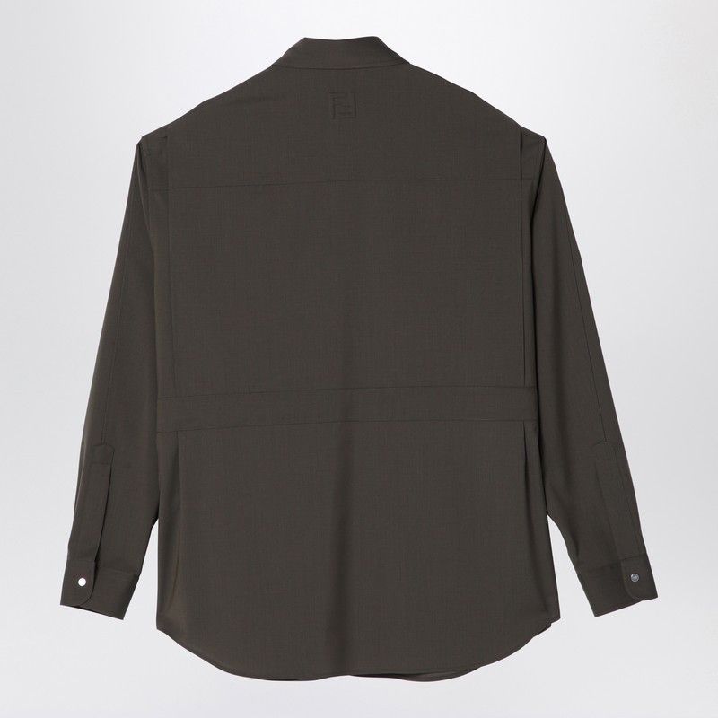 Fendi Fendi Dark Green Wool Blouson Size US S / EU 44-46 / 1 - 2 Thumbnail