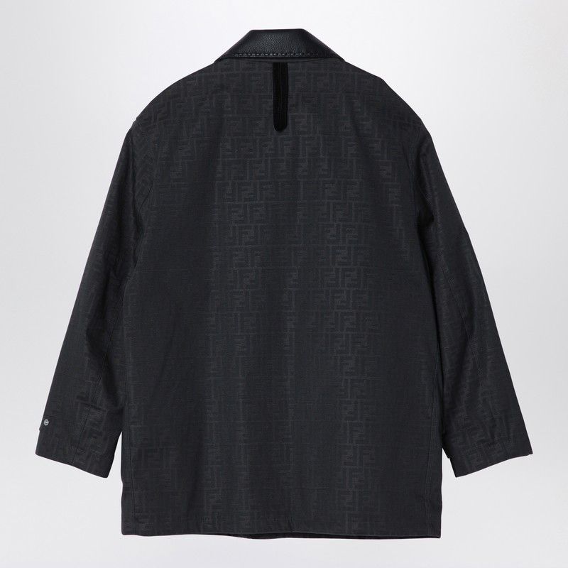 Fendi Fendi Jacquard Ff Waxed Brown Blouson | Grailed