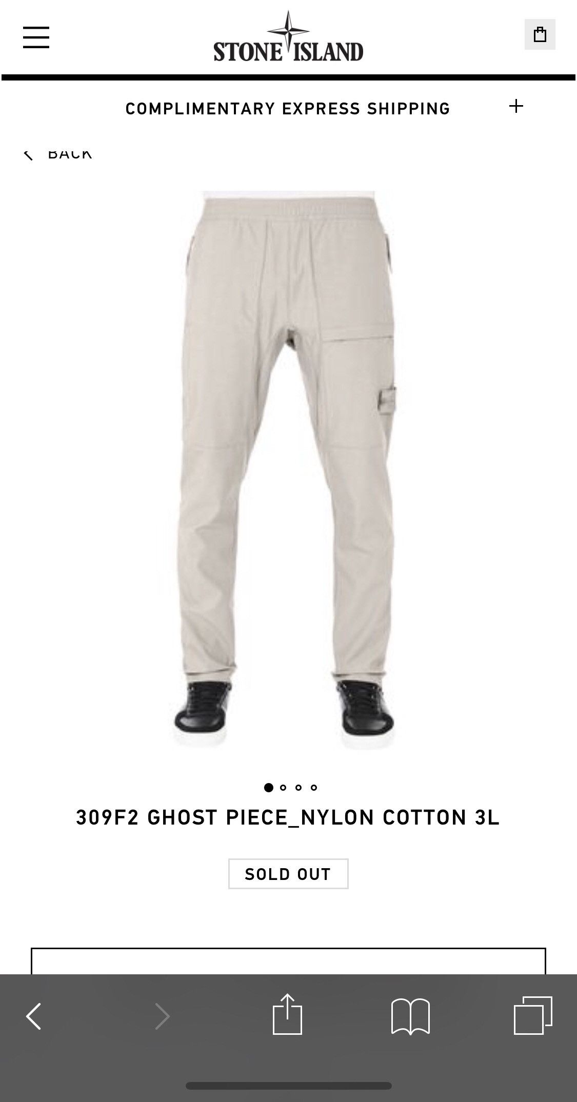 Stone Island FW18 309F2 GHOST PIECE_NYLON COTTON 3L Size US 31 - 6 Thumbnail