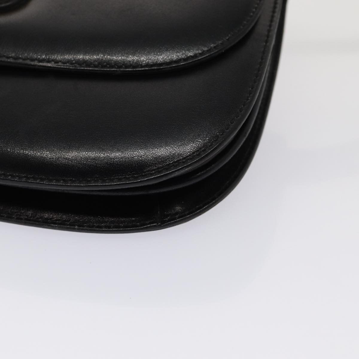 Gucci -- Black Leather Shoulder Bag (Pre-Owned) Size ONE SIZE - 11 Thumbnail